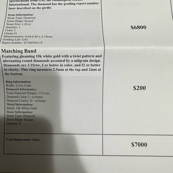 Diamond Ring 1 1/4k Diamond, Pink Sapphires white gold - Picture 11 of 17